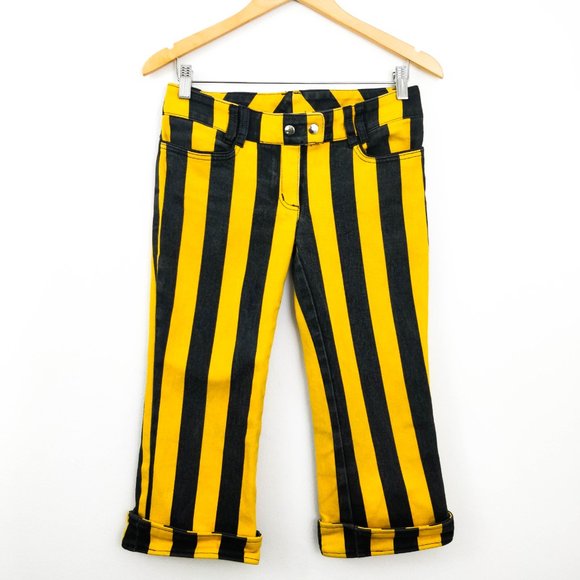 Lip Service Pants - Lip Service Psycho Circus Striped Capri Pants